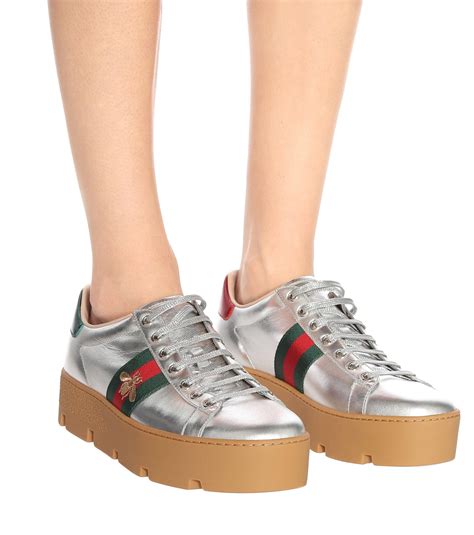 metallic platform sneaker replica gucci|Gucci Ace Sneakers .